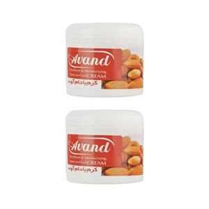 کرم مرطوب کننده آوند مدل Almond حجم 200 میلی لیتر بسته 2 عددی