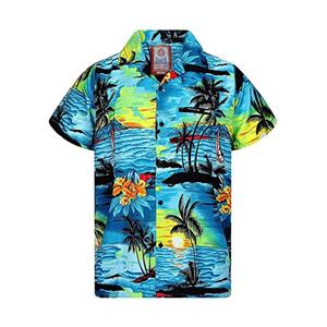 پیراهن آستین کوتاه مردانه سرز مدل هاوایی ساحل
