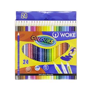 مداد رنگی 24 رنگ ووک طرح صدفی