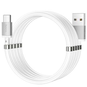 کابل تبدیل   USB به USB-C هوکو مدل   U91 Magnetic retract طول 1 متر