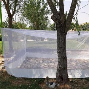 پشه بند حریر کفه دار ابعاد 2*3 ارتفاع 1/5 مخصوص 4 تا 6 نفر