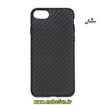 قاب گوشی iPhone 7 - iPhone 8 - iPhone SE 2020 آیفون طرح کربنی Carbon ژله ای نرم ساده مشکی کد 237