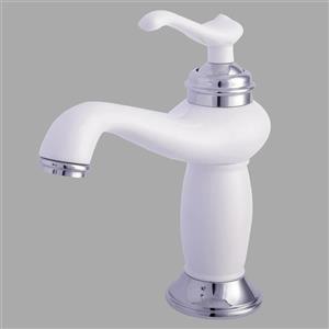 شیر روشویی کرومات مدل ماموت سفید کروم