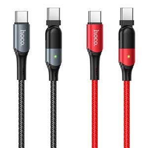 کابل تبدیل USB-C به USB-C هوکو مدل U100 100W طول 1.5 متر