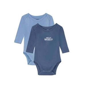 بادی آستین بلند نوزادی لوپیلو مدل long sleeve مجموعه 2 عددی