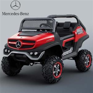 ماشین شارژی مرسدس بنز  یونی موگ unimog قرمز کد 4063662