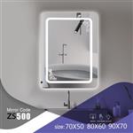 آینه LED زونتس مدل ۵۰۰ سایز ۶۰*۸۰