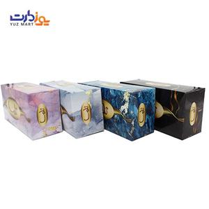 دستمال کاغذی جعبه ای تلما 300 برگ 150 برگ دو لایه کد 3125