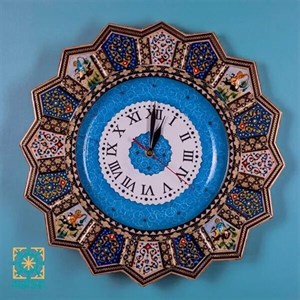 ساعت دیواری خاتم کاری مارکت لند کد Mkh174