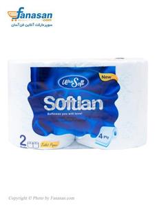 دستمال توالت سافتلن بسته 2 عددی Softlan Ultra Soft Toilet Paper 2pcs