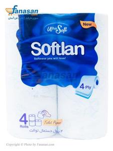 دستمال توالت سافتلن بسته 2 عددی Softlan Ultra Soft Toilet Paper 2pcs