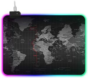 ماوس پد SKY-TOUCH RGB LED Lighting USB World Map