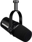 Shure MV7, Podcast Microphone, Professional, USB Compatible for PC, Audio Recording, Great for Podcast, Gaming & Live Stream, Black