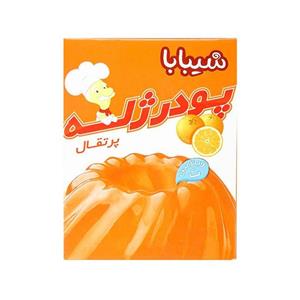 پودر ژله پرتقال ویتامین ث 100 گرمی شیبابا Shibaba Orange Jelly Powder 100gr 