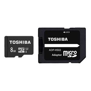 کارت حافظه‌ microSDHC توشیبا مدل M302-EA کلاس 10 استاندارد UHS-I ظرفیت 8 گیگابایت به همراه آداپتور SD 