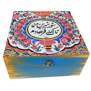 جعبه هدیه مدل سنتی طرح کاشی کد WB117