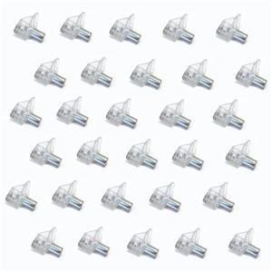 پایه نگهدارنده طبقه کابینت مدل شفاف بسته 30 عددی