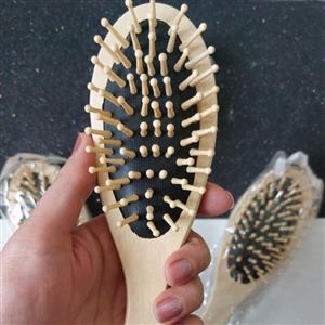 برس مو مدل چوبی دندانه گرد