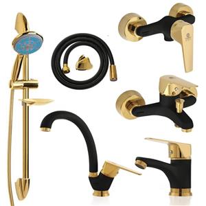 ست شیرآلات نایریکا مدل آروین کد B-02 مجموعه 6 عددی