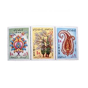 تمبر یادگاری مدل نوروز 1354 کد IR2305 مجموعه 3 عددی