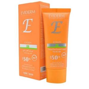 کرم ضدآفتاب +SPF50 بژ متوسط G2 اویدرم (مناسب پوست چرب)