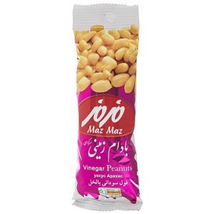 بادام زمینی سرکه‌ای 40 گرمی مزمز Maz Maz Vinegar Peanuts 40gr