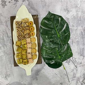 دیس سرامیکی مدل برگ رویال