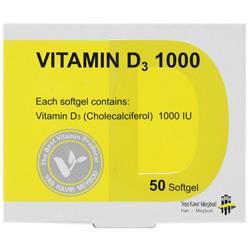 سافت ژل ویتامین د 3 1000 واحد یاس کویر میبد 50 عدد Yas Kavir Meybod Vitamin D3 IU 