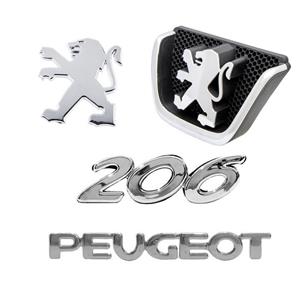 آرم خودرو قطعه سازان کبیر مدل ARM-PUG-212 مناسب برای پژو 206 مجموعه 4 عددی