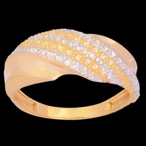 انگشتر طلا 18 عیار زنانه طلای مستجابی مدل آوا کد 67055 -