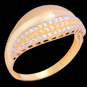 انگشتر طلا 18 عیار زنانه طلای مستجابی مدل آوا تراش کد 67051 -
