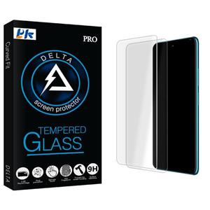 محافظ صفحه نمایش شیشه پی کی مدل Delta Glass MIX مناسب برای گوشی موبایل ال جی W41 بسته دو عددی PK Screen Protector For LG Pack Of 2 