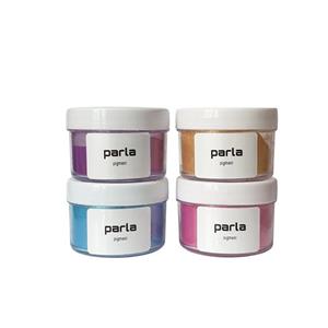 پودر رنگ رزین اپوکسی پارلا مدل mica pearl وزن 85 گرم بسته 4 عددی