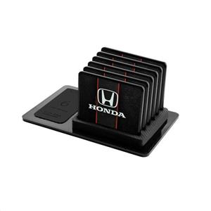 زیر لیوانی ماهوت مدل Honda-Motor بسته 6 عددی MAHOOT Honda-Motor CupPad 6 peice