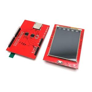 نمایشگر تی اف تاچ سازگار با پایه های برد آردوینو یونو 2.4 inch TFT touch LCD Module Screen For UNO R3 