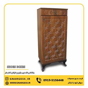 جاکفشی آپارتمانی درب ام دی اف وکیوم کشودار تک درب