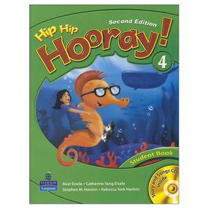 Hip Hip Hooray 4+SB+WB+DVD تحریر رحلی انتشارات سپاهان Hip Hip Hooray 4 Second Edition