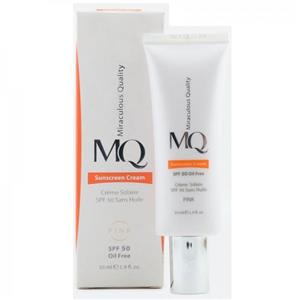 کرم ضد آفتاب فاقد چربی ام کیو Pink MQ SPF 50 حجم 55 میلی لیتر