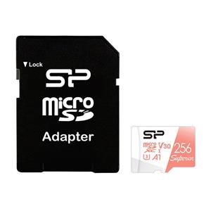 کارت حافظه microSDXC سیلیکون پاور مدل Superior کلاس 10 استاندارد UHS-I U3 سرعت 100MBps ظرفیت 256 گیگابایت به همراه آداپتور SD