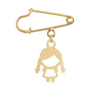 سنجاق سینه طلا 18 عیار زنانه مایا ماهک مدل MP0033 Maya Maahak MP0033 Gold Brooch For Women