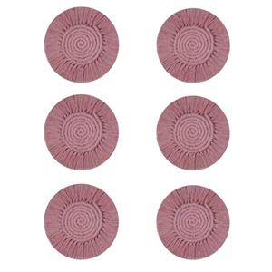 زیر بشقابی بافتنی هنریسان مدل پاما بسته 6 عددی