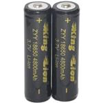 باتری لیتیوم یون قابل شارژ کینگ لیون کد IC-18650 ظرفیت 4800 میلی آمپر ساعت بسته 2 عددی