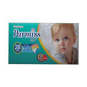 پوشک بچه پرمیس مدل A10 سایز 5 بسته 28 عددی