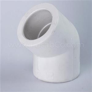 زانو 45 درجه سفید آذین