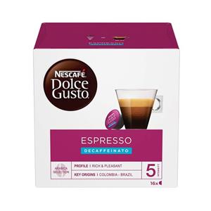 کپسول دولچه گوستو اسپرسو بدون کافئین Nescafe Dolce Gusto Espresso Decaffeinato 