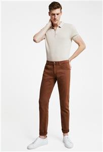 شلوار مردانه برند دامات تویین ( DAMATTWEEN ) مدل شلوار چینی دارچینی Tween Super Slim Fit – کدمحصول 190910