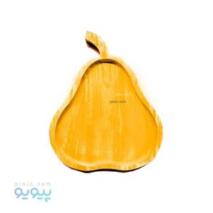 بشقاب طرح گلابی بزرگ چوبی بامبو