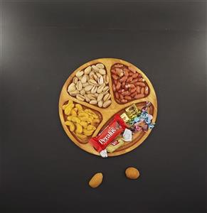 اردو خوری دایره چهار خانه طرح چوب 