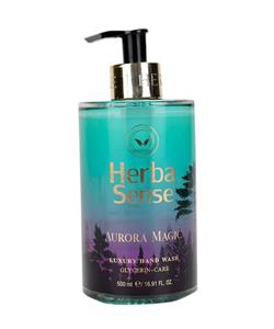 مایع دستشویی آبرسان آردن سری هرباسنس مدل Aurora Magic حجم 500 میل