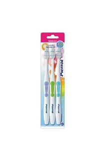 مسواک پیرروت مدل Colours برس متوسط بسته 3 عددی Pierrot Colours Medium Toothbrush  P-3
